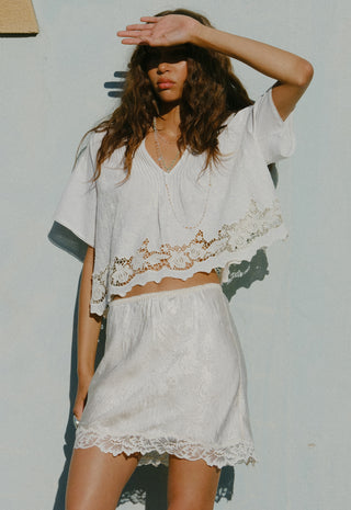 Dubois Bias Mini Skirt