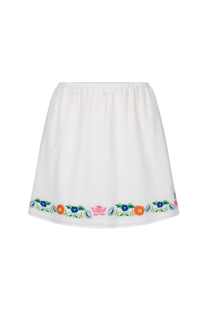 Florapaloosa Embroidered Mini Skirt